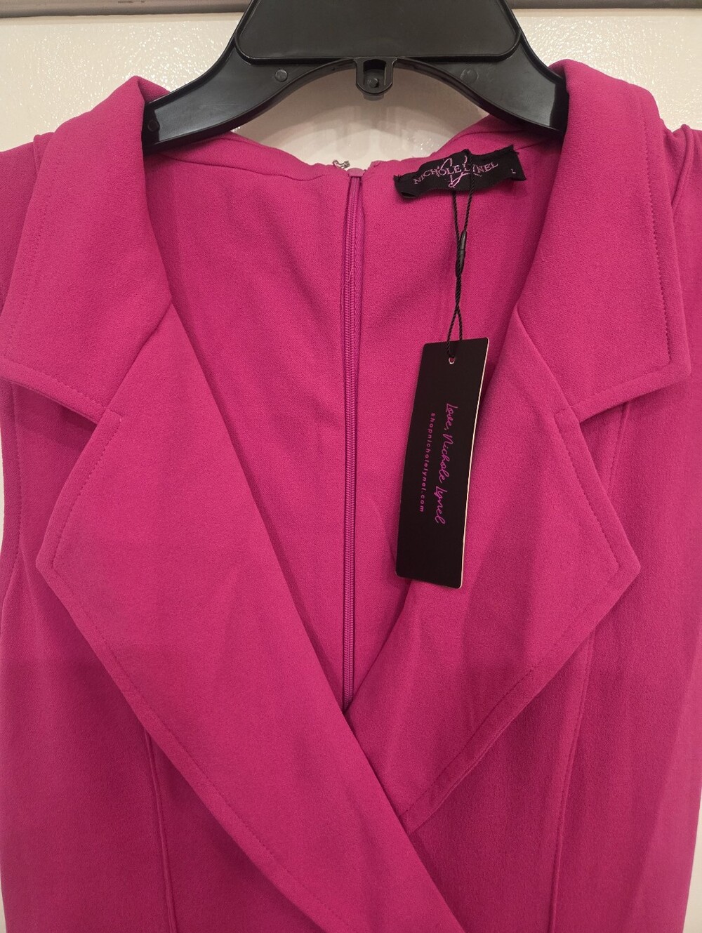 Fuchsia Pink Belted Wide-Leg Jumpsuit